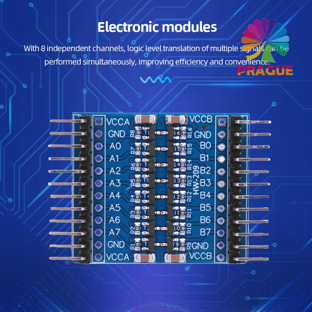 ตัวแปลงระดับลอจิก 5V ถึง 3.3V 8 ช่อง GPIO Bridge สําหรับ Raspberry Pi