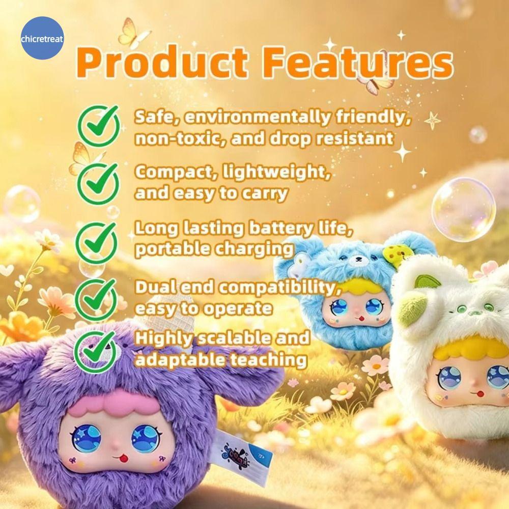 CHICRETREAT AI Cat Spirit Pendant, AI ต่อเนื่อง Dialogue Personal Companion AI Cat Plush Toy, AI สัต