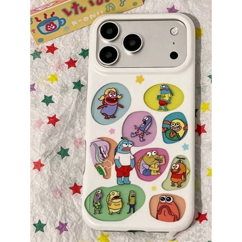 เคสโทรศัพท์เหมาะสําหรับiPhone 11 12 13 14 15 16 17 Pro max PlusสีBiqibao Resident Shock-resistant Shock-proofกรณี