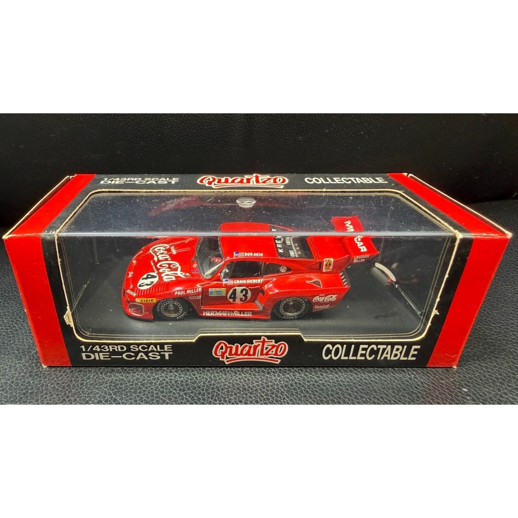 [คลังสินค้าพร้อม] Quartzo 1/43 Porsche 935 K3 Coca-Cola Coating, with Original Display Box.Alloy Mat