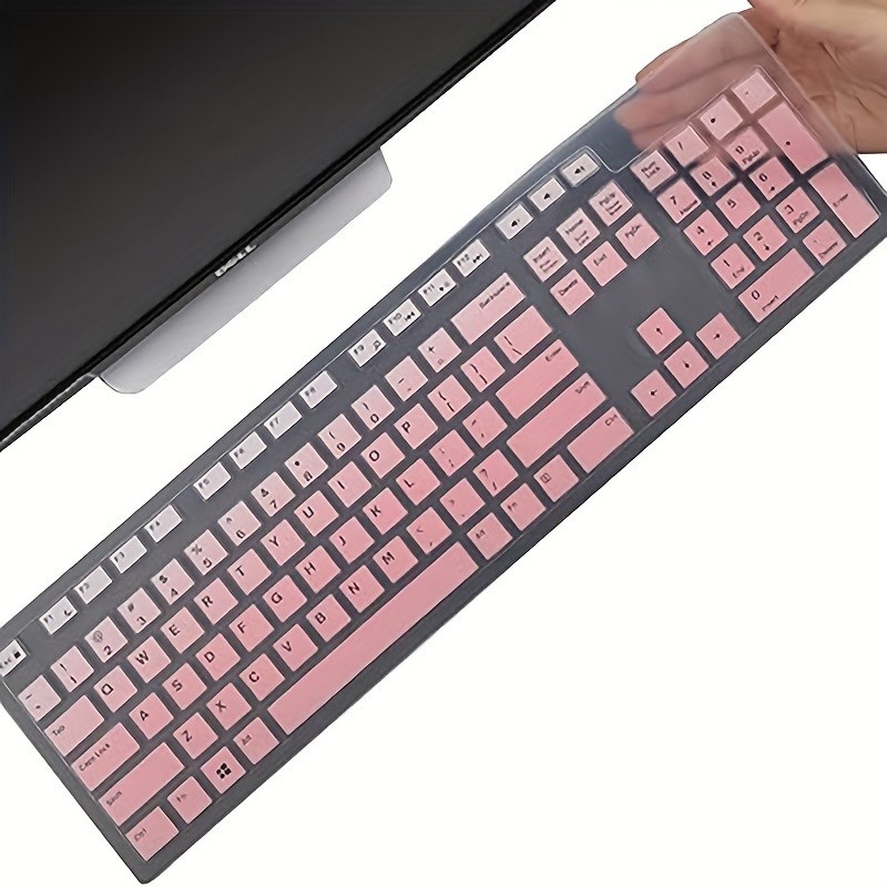 Dell KM636/KB216/KB216t/KB216d/KB216P ฟิล์มป้องกันคีย์บอร์ดไร้สายแบบมีสาย, เหมาะสําหรับ Dell Opti 52