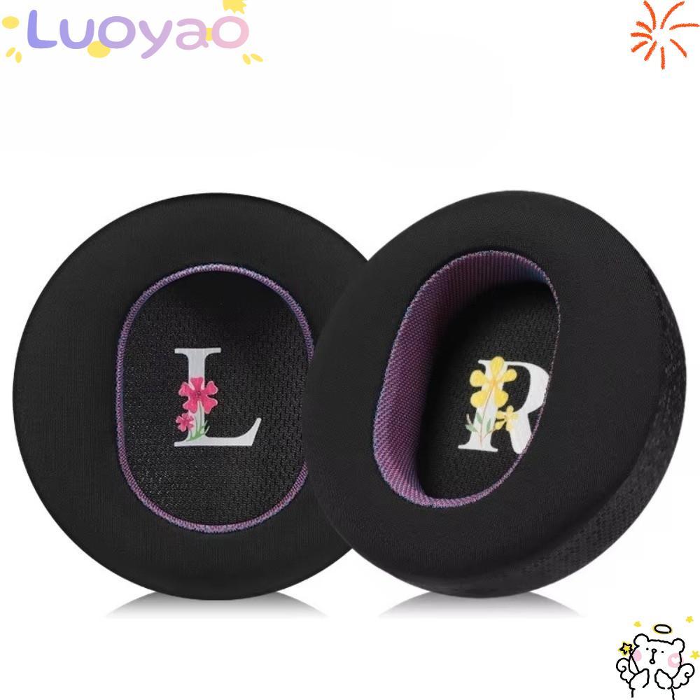 LUOYAO1 1 คู่ชุดหูฟังแผ่นรองหูฟัง,หน่วยความจําโฟมหนังหูฟังแผ่นรองหูฟัง,นุ่ม Padding Sheepskin Coolin