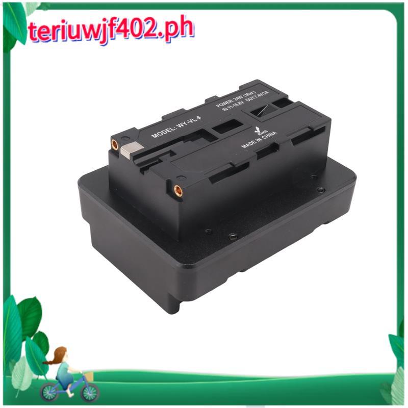 V Mount V-Lock แบตเตอรี่สําหรับ NP-F F550 F570 F750 F970 Dummy แบตเตอรี่ Converter สีดําแบตเตอรี่แผ่