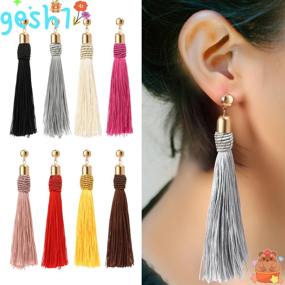 GESH1 Dangle Ear rings Fashion Vintage Long Pendant Bohemian
