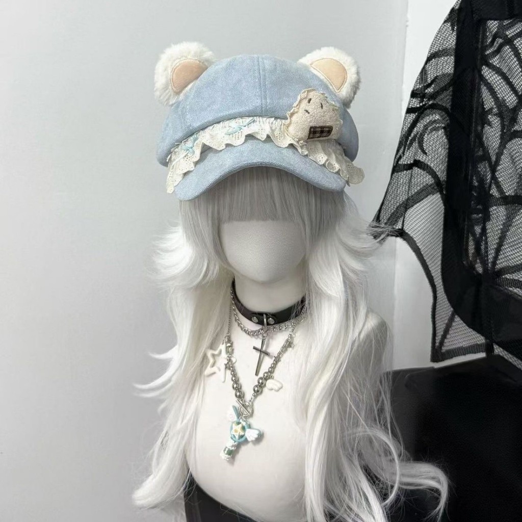 Original Brown Love Heart Soft Cute Mouse Hat Asian Culture Beret