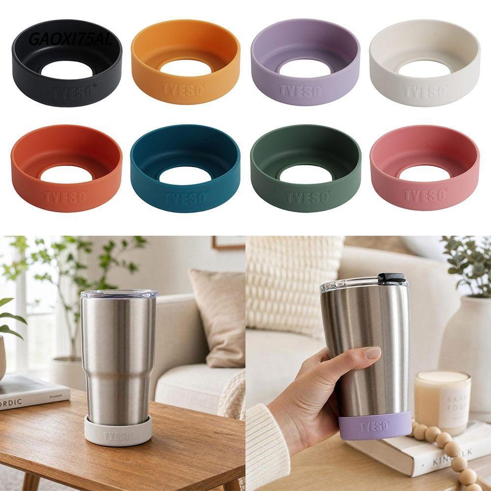 GAOXI75AL 1 ชิ้นซิลิโคน Coaster,ถ้วยแก้วกันลื่นฝาครอบขวด,ป้องกัน 71-75 มม.สากลด้านล่างสําหรับแก้ว Ty