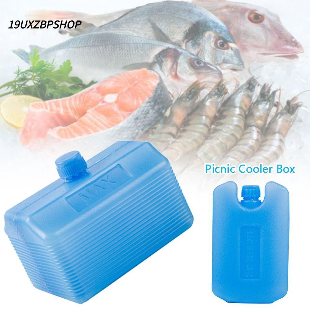 19UXZBPSHOP กล่องคริสตัลน้ําแข็ง 1/2/3 ชิ้น, กล่องน้ําแข็งนํากลับมาใช้ใหม่สด, กล่องเก็บความเย็นปิคนิ