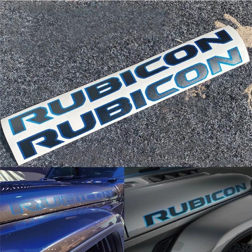 คุณภาพ 4xe Blue Engine Hood Fender ด้านข้างตัวอักษร Decal สติกเกอร์ไวนิลสําหรับ Jeep Wrangler ไม่จํา