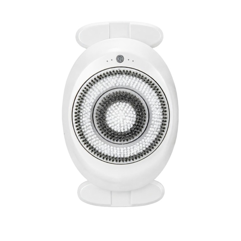 Cozy Powered Shower Brush with Circular Brush Zones ตัวบ่งชี้สถานะด้านหน้า 3 ความเร็ว Choices และ Mo