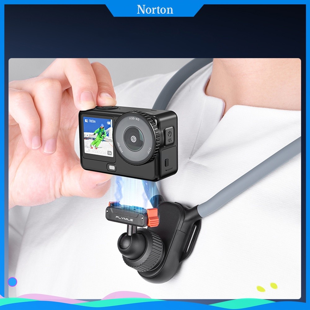❦HW คอ Lanyard Mount สําหรับ DJI Action 6 5 Pro 4 3 Magnetic Quick Release