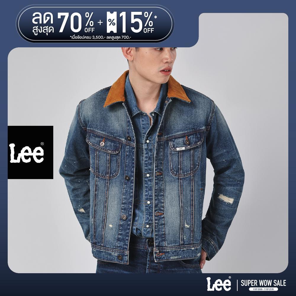 LEE เสื้อแจ็กเก็ตผู้ชาย คอลเลคชั่น 101 ทรง Comfort รุ่น LE S126MJKTN03 สียีนส์อ่อน