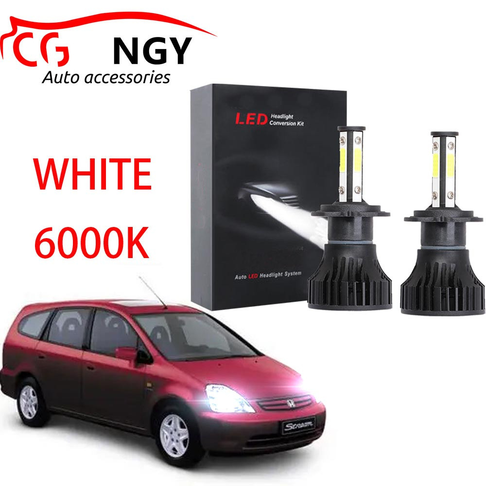 สําหรับ Honda Stream 2001-2007 - 2x 6000K 80W 12V สีขาว LED ไฟหน้าหลอดไฟ TE Kit