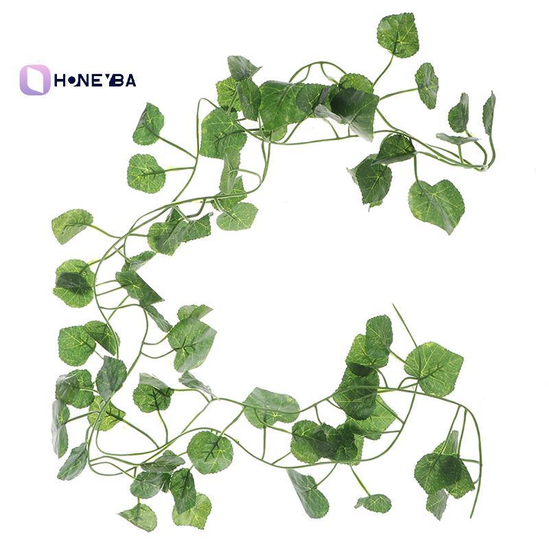 <Honeyby> 2.0m Artficial Vine พืชสีเขียว Leaf แขวนตกแต่งหวาย Liana ผนังใบ Nice