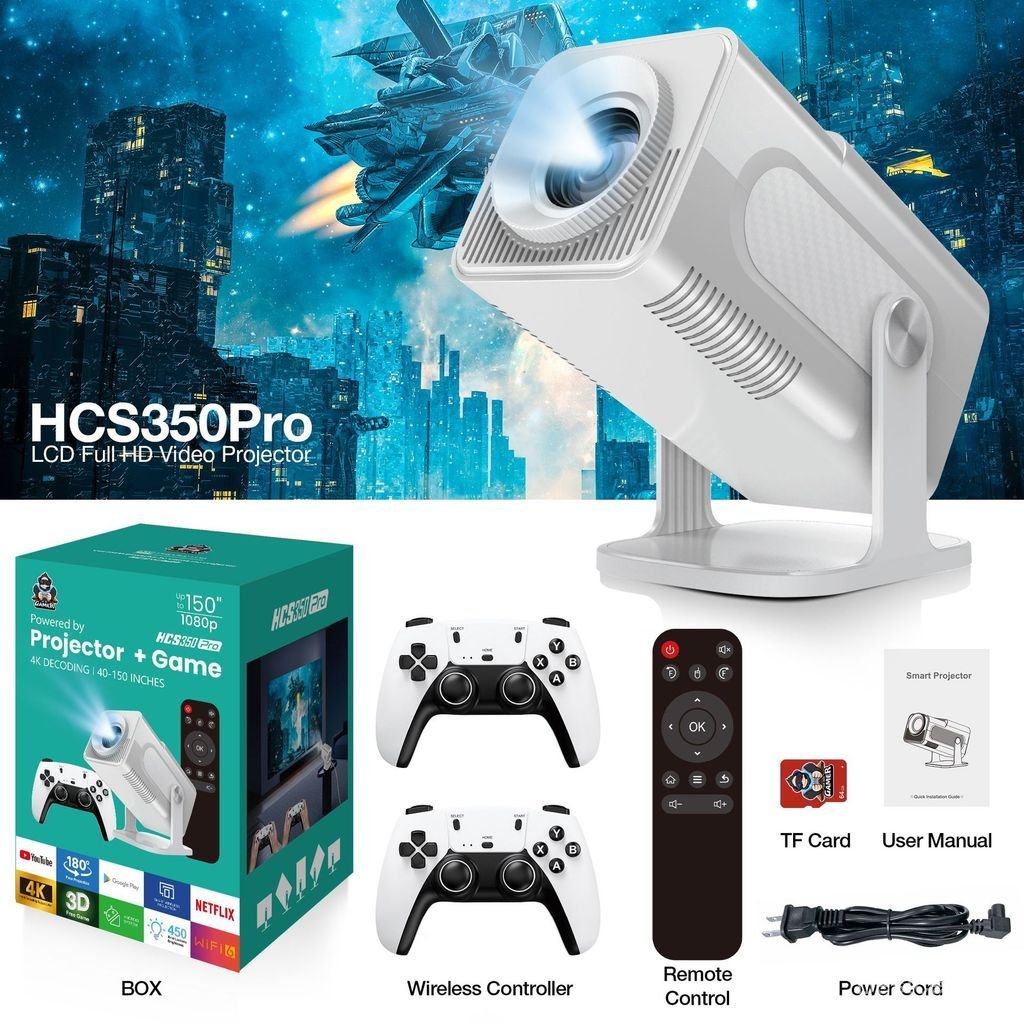 HY300 โปรเจคเตอร์เกม P30MAX/HCS350PRO/S40MAX/X10PLUS โปรเจคเตอร์เกม