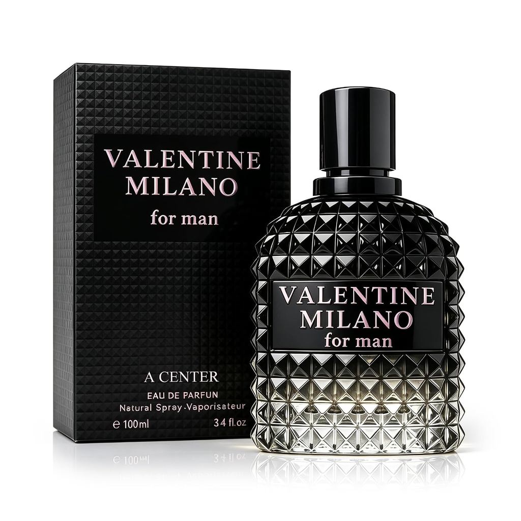 A CENTER น้ําหอมสําหรับผู้ชาย Valentine Milano Eau De Parfume Cologne RF9U
