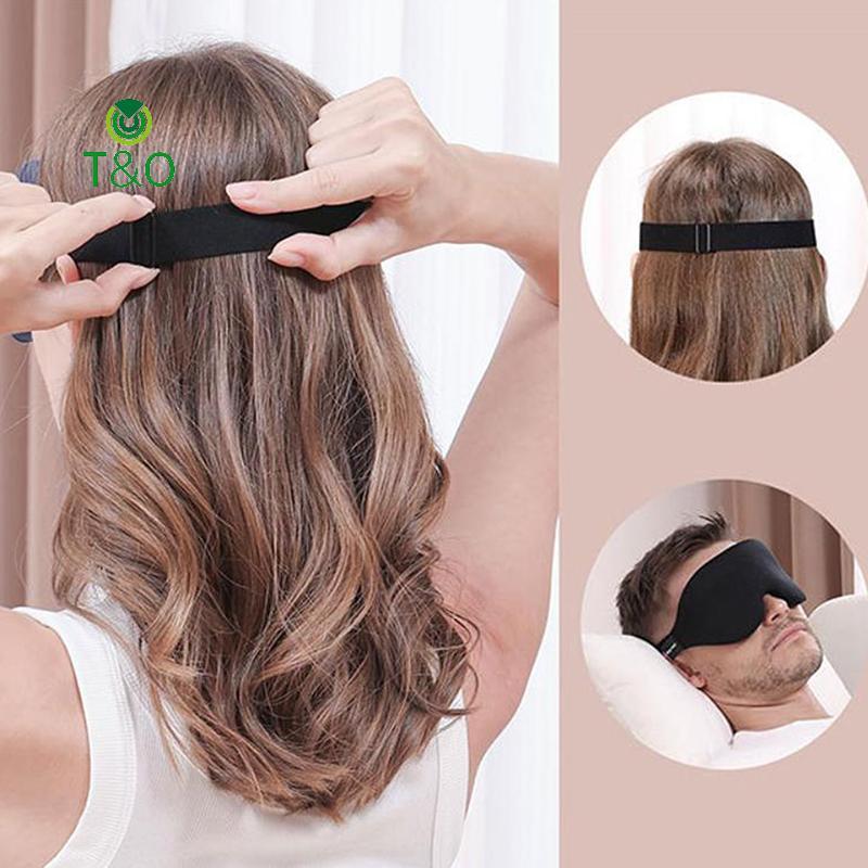 T&O 3D Sleep Mask Sleeping Eye Mask สําหรับผู้หญิงผู้ชาย Contoured Cup Night Blindfold หรูหรา Light 