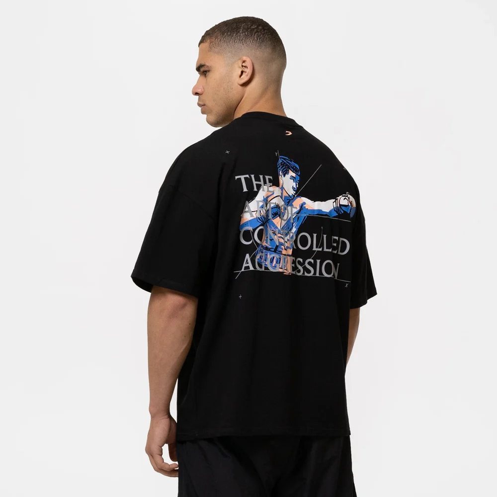 Bivol x BOXRAW ควบคุมความเสียใจ . Tyicoal zadle Chop 版T เสื้อยืด