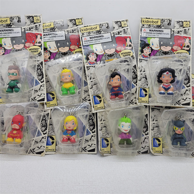 C35 ของแท้ Kidrobot DC COMICS League of Legends Justice พวงกุญแจ Wonder Woman Green Lantern