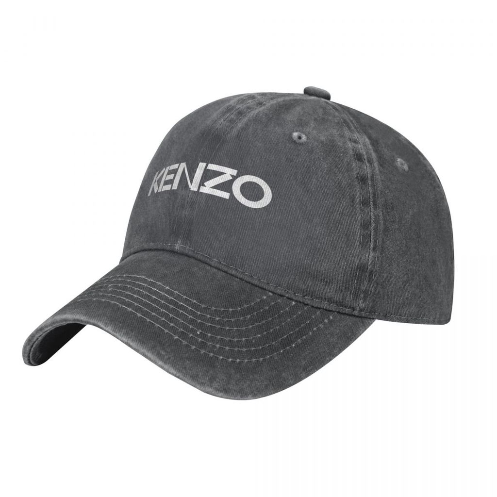 Kenzo (6) ผู้ใหญ่ล้างหมวกคาวบอยผ้าฝ้าย 100% โค้ง Brim Sun หมวก Casual All-Match Neutral เบสบอลหมวก A