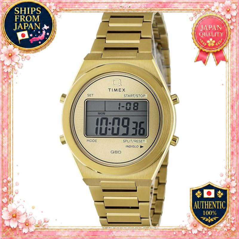 TIMEX Q TIMEX TW2Y09700 Digital Watch 50M Water Resistant Mineral Glass Digital Dial
