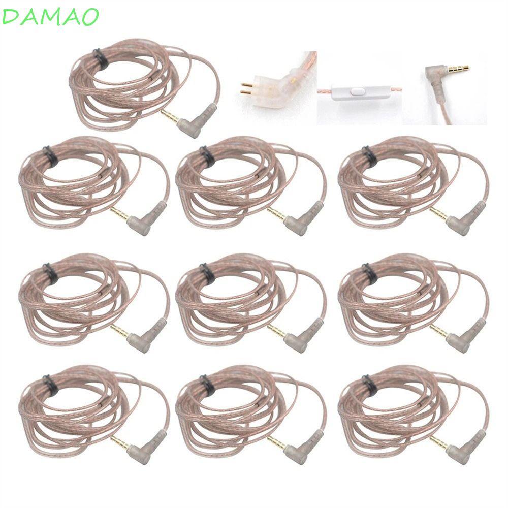 DAMAO 2Pin สายหูฟัง High-Purity Twisted สําหรับ KZ ZEX B/C Pin อัพเกรด 2Pin สาย ZS10 หูฟังลวด
