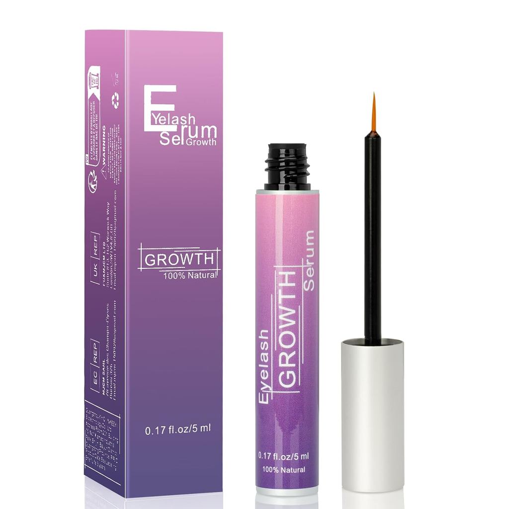 Premium Eyelash Growth Serum, Eyebrow Growth Serum, 18 Plant Extracts สําหรับ Advanced Lashes Enhanc