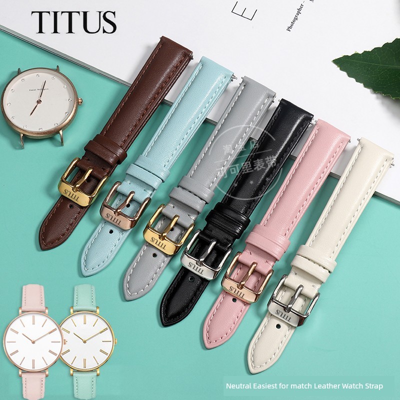 นาฬิกา ผู้ชาย seiko ของแทั นาฬิกาเด็กผู้หญิง สายนาฬิกา TITUS สายนาฬิกาหนังแท้สายนาฬิกาผู้ชายหัวเข็มข