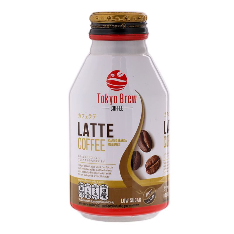 โตเกียวบริวลาเต้โรสเต็สอาราบิกาคอฟฟี่ 275มล. Tokyo Brew Latte Roasted Arabica Coffee 275ml.
