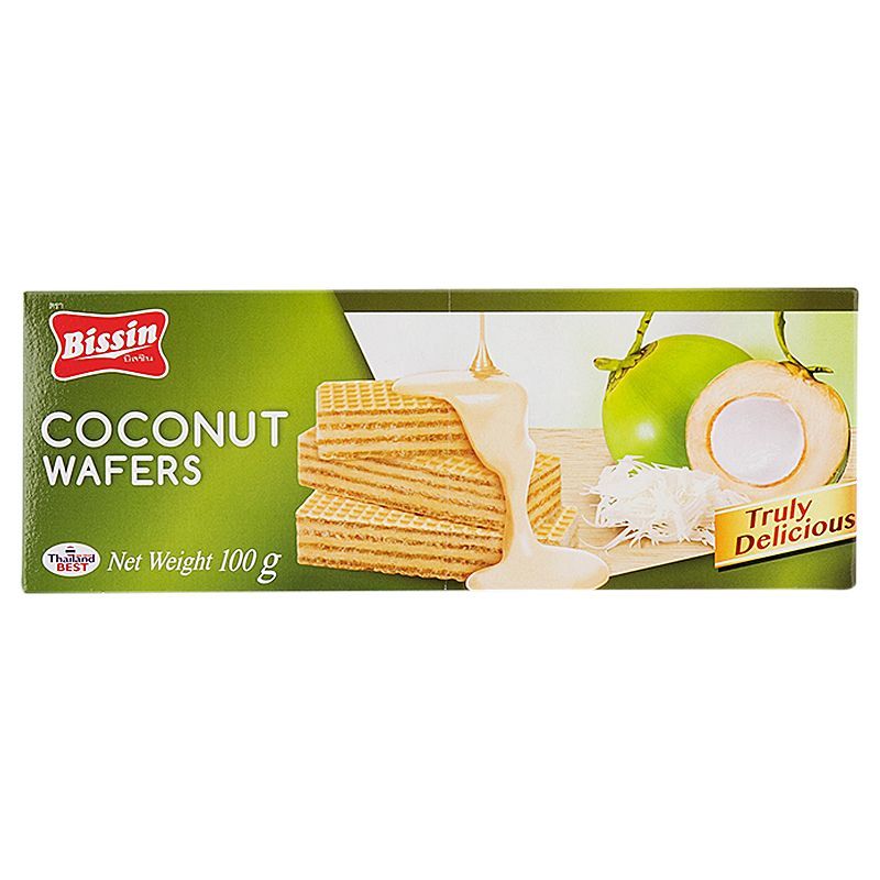 บิสชินเวเฟอร์มะพร้าว 100กรัม Bissin Coconut Wafer 100g.