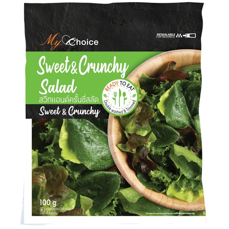 มายช้อยส์สวีทแอนด์ครั้นชี่สลัด 100กรัม My Choice Sweet & Crunchy Salad 100g.