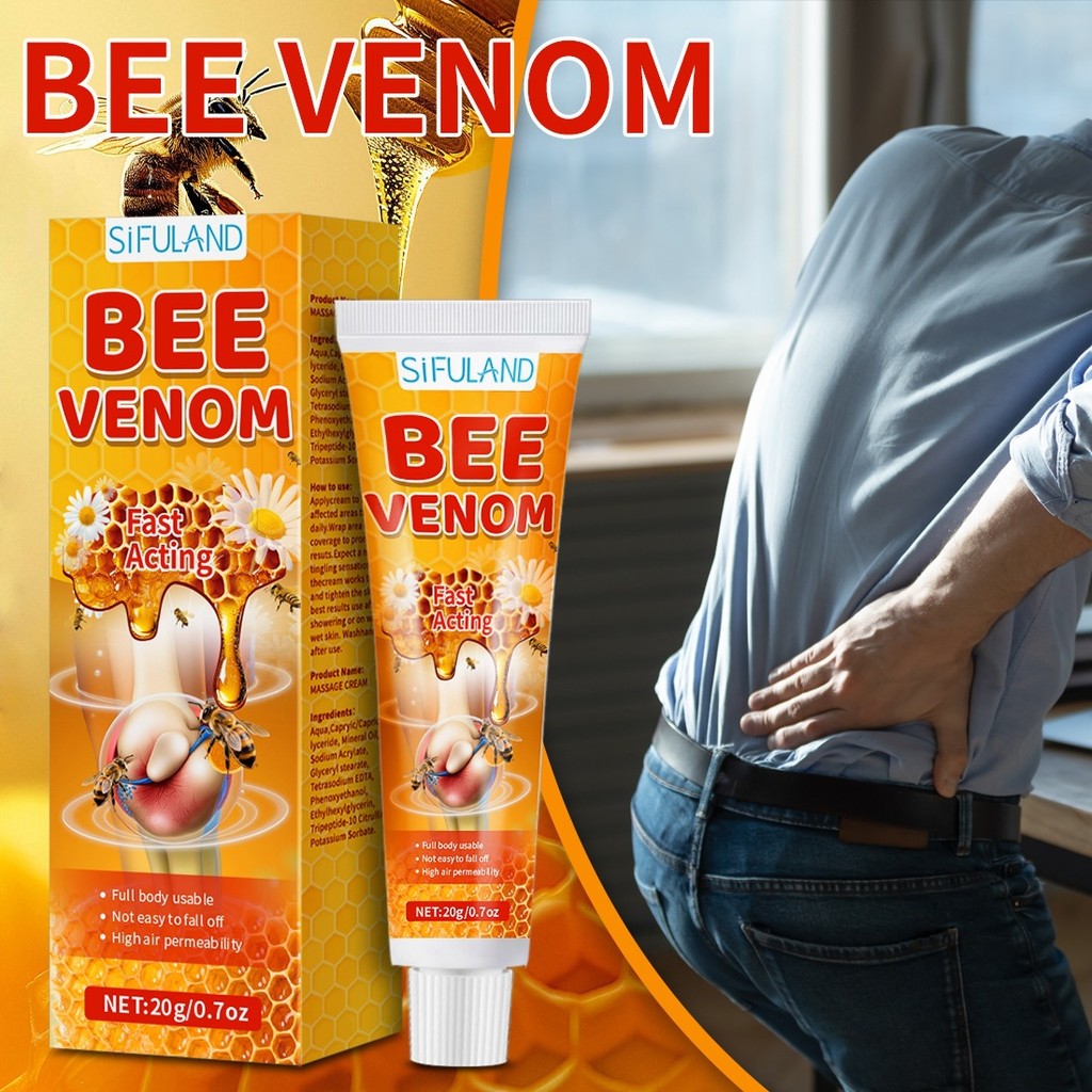 พร้อมสต็อก จัดส่งด่วน Bee Venom Joint Care Cream Daily External Massage Cream Muscle Joint Discomfor