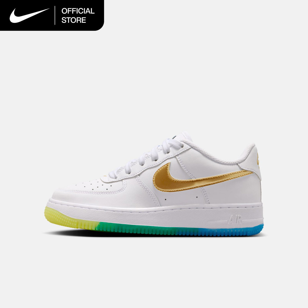 Nike Older Kids' Air Force 1 Shoes - White [IR3538-100]