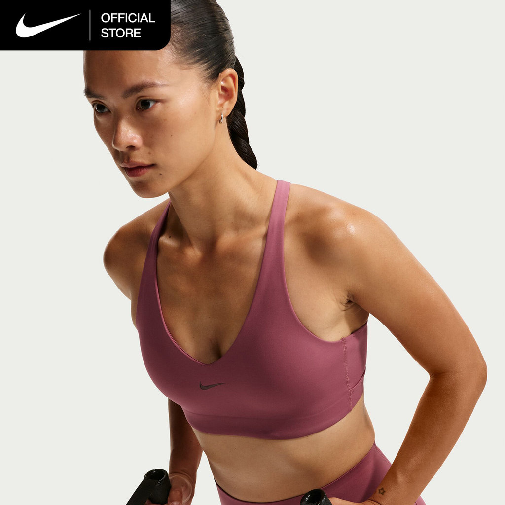 Nike Women's Universa Medium-Support Padded Sports Bra - Pink Smoke [IB9831-654]