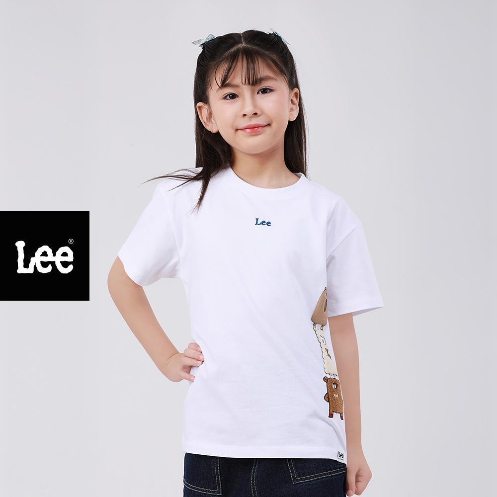 LEE KIDS เสื้อยืดแขนสั้นเด็กผู้ชาย / เด็กผู้หญิง คอลเลคชั่น Mini Zoo รุ่น LK S226UTSSN07 สีขาว