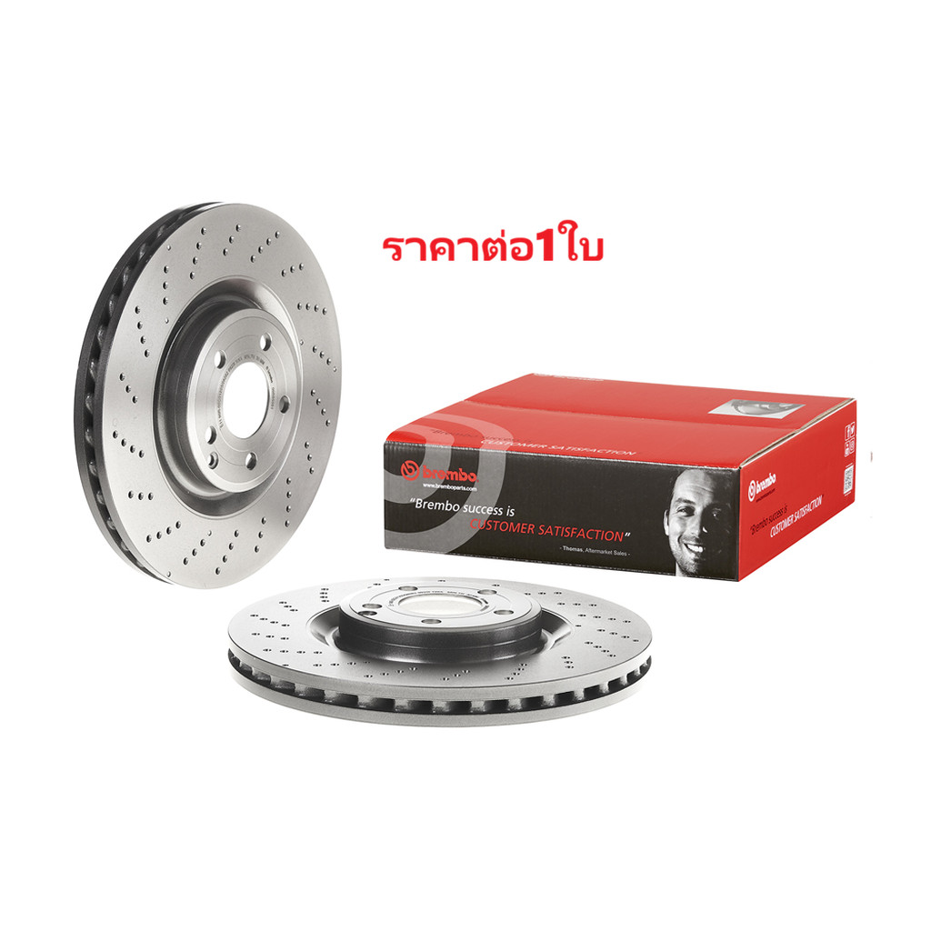 จานเบรคหน้า BENZ CLS C218 X218 wagon CLS350 CLS400 BlueTEC d 4-matic 2011-2017 344MM BREMBO 1ชิ้น