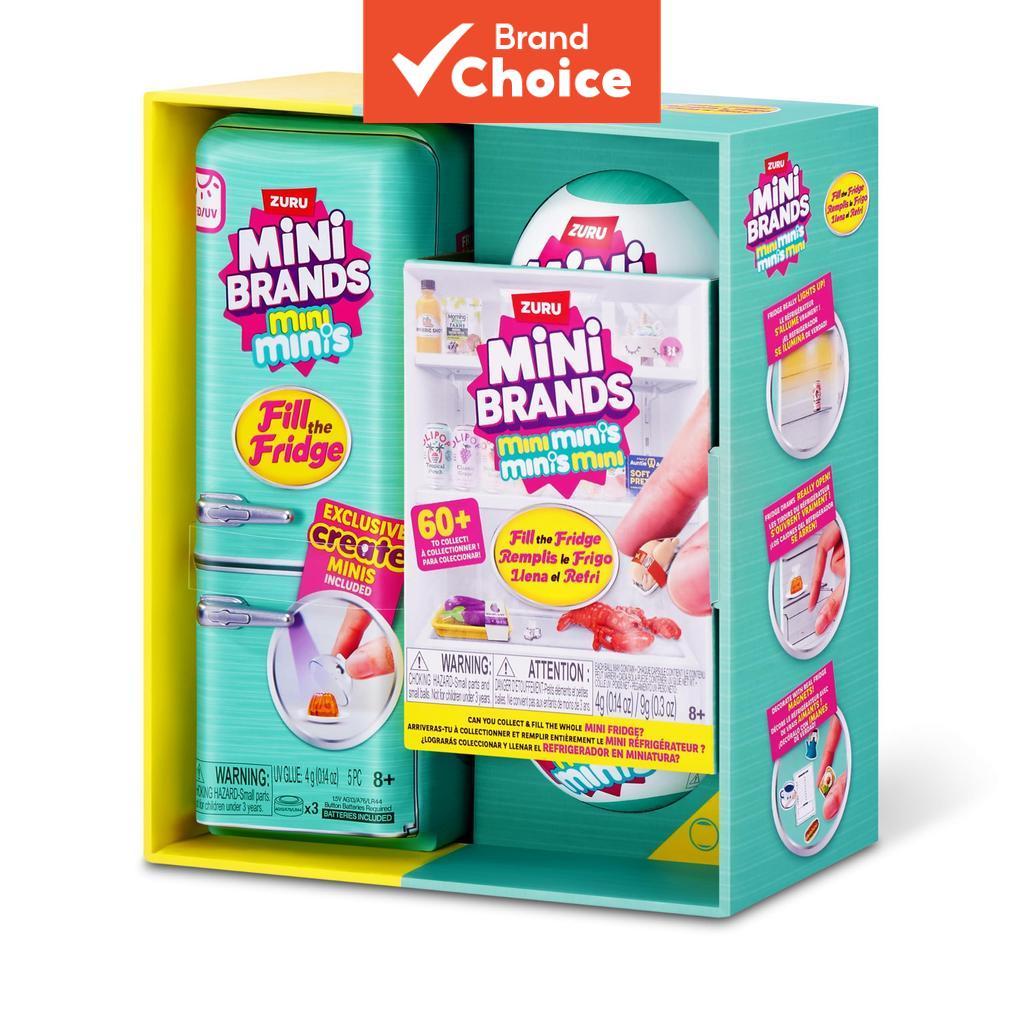 ชุดของเล่นตู้เย็นจิ๋ว Zuru Mini Brands Mini Fridge พร้อมแคปซูลปริศนา 2 ชิ้น กว่า 60 ชิ้น ชุดมินิเรพลิกา DIY สําหรับเล่นครัว ของขวัญเหมาะสําหรับเด็กอายุ 8 ปีขึ้นไป สําเร็จการศึกษา