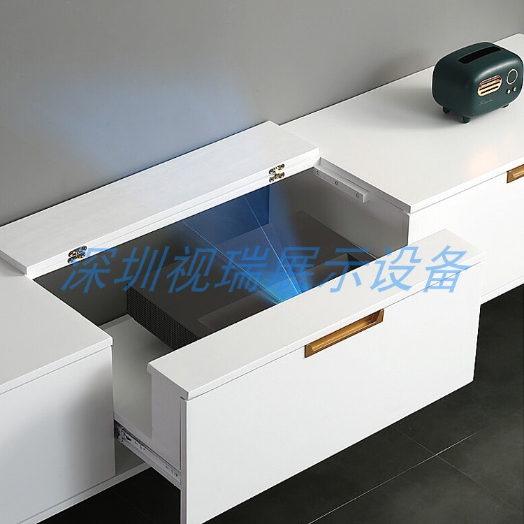 Shirui โปรเจคเตอร์สมาร์ท Gimbal เลเซอร์ทีวีเฉพาะหัวแบบพับเก็บได้ Peak Ultra สั้นโยนโปรเจคเตอร์ Gimba