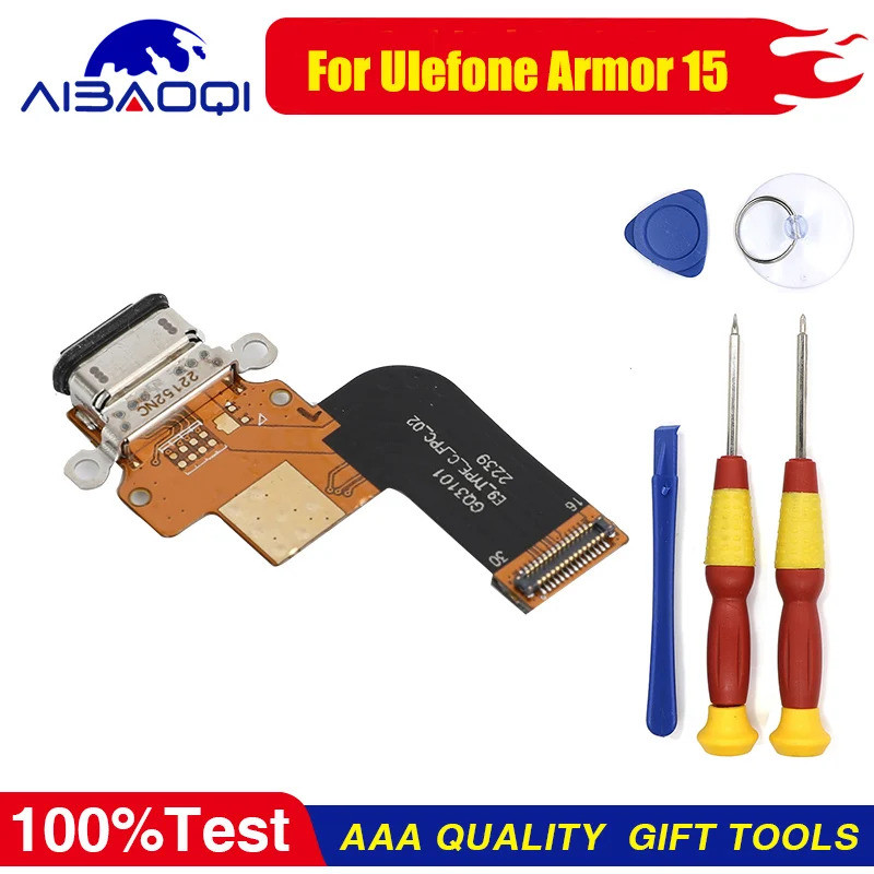 ใหม่สําหรับ Ulefone Armor 15 USB ชาร์จพอร์ต Connector Charge Dock Board Flex Cable TYPE-C สล็อตอะไหล