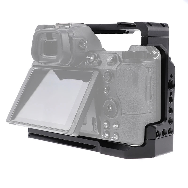 FOTGA อลูมิเนียมกล้อง DSLR กรงจับด้านบนสําหรับ Nikon Z5/Z6/Z7/Z6II/Z7II Video Rig