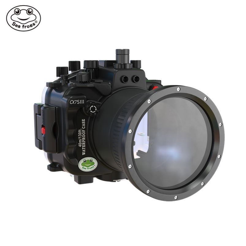 Meicom Sony A7SIII กล้องกลางแจ้งเคสกันน้ําเหมาะสําหรับ Sony Sony A7S3 การถ่ายภาพดําน้ํากรณีฝาครอบ