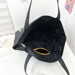 KVK-shop:กระเป๋าผ้า TOTE สไตล์ญี่ปุ่นกระเป๋าผ้านิ่ม.เนื้อผ้าดี.ใส่ของได้เยอะมีซิปด้วย.bao705