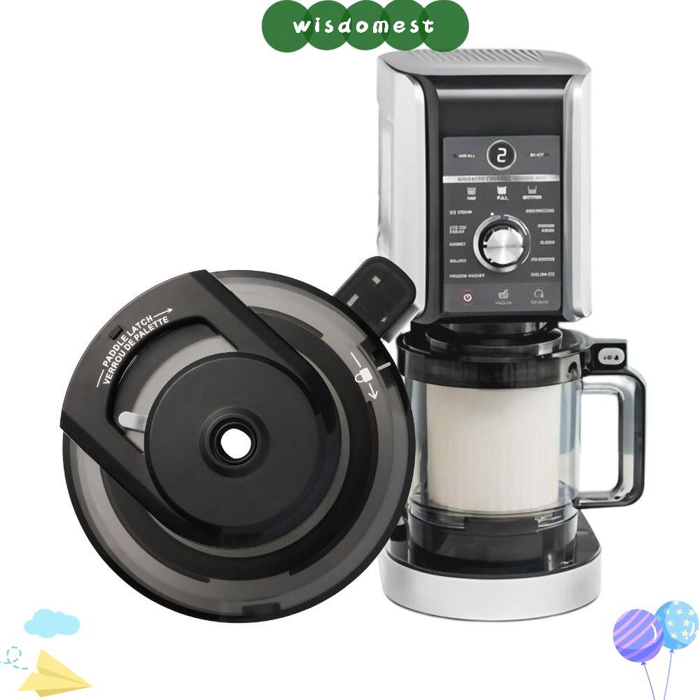WISDOMEST สําหรับ Creami Deluxe ฝาปิด, Watertight BPA ฟรีฝาครอบชามด้านนอก,ทําความสะอาดง่าย PC เปลี่ย