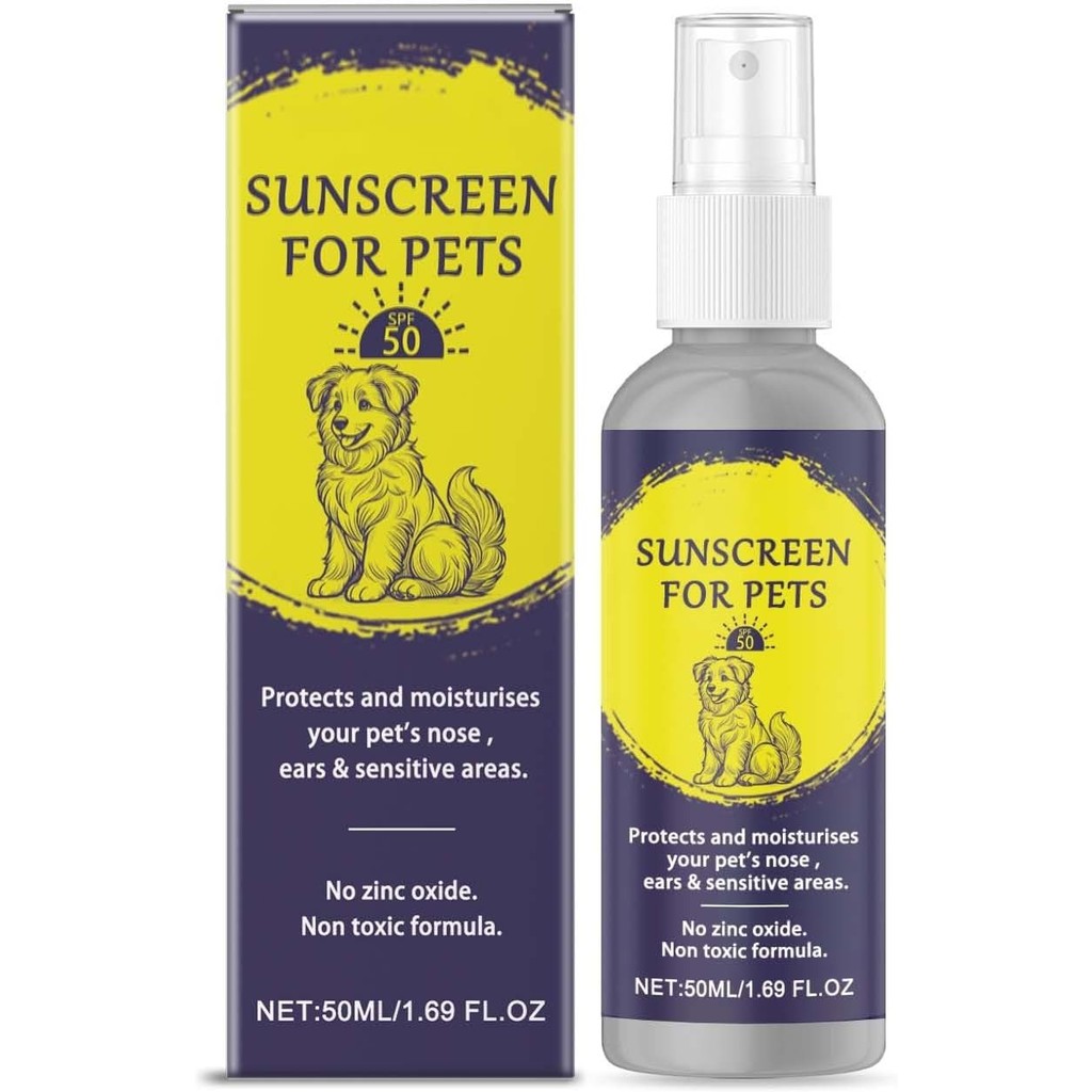 สเปรย์กันแดดเฉพาะสัตว์เลี้ยง 50 Physical Water Sensitive Outdoor Travel Pack สุนัขและแมว 50ML JFb714
