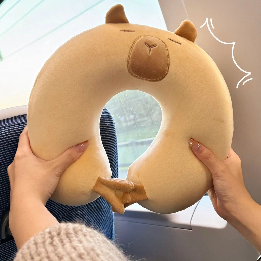 หมอนหนุนคอ หมอนข้างคาพิบารา น่ารัก หมอนข้างคาพิบารา หมอนนอนหมอนกอด ของขวัญผู้หญิง NPF4