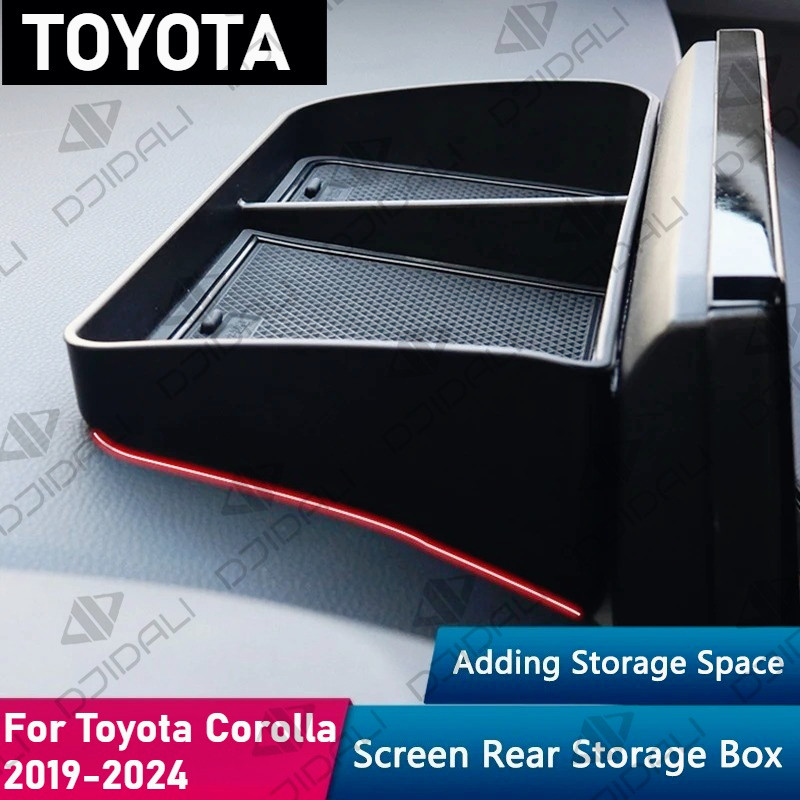 รถแดชบอร์ดกล่องเก็บซ่อนคอนโซลกลางหน้าจอถาดกรณีออแกไนเซอร์สําหรับ Toyota Corolla  2019-2025/XG10 2022-2025อุปกรณ์เสริม