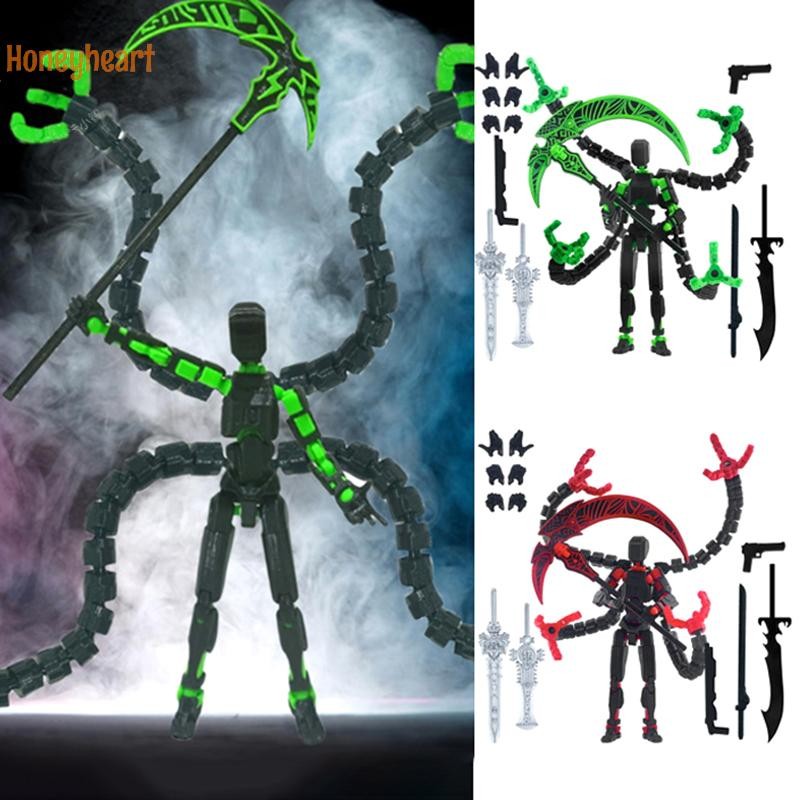 <Honeyheart>Titan 13 Action Figure 3Dพิมพ์T13 Multi-Jointed Movable Robot Full Articulation Lucky 13