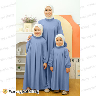 Gamis สําหรับหญิงและผู้ใหญ่คู่ Maryam 2-16 ปี Crinkle Airflo…