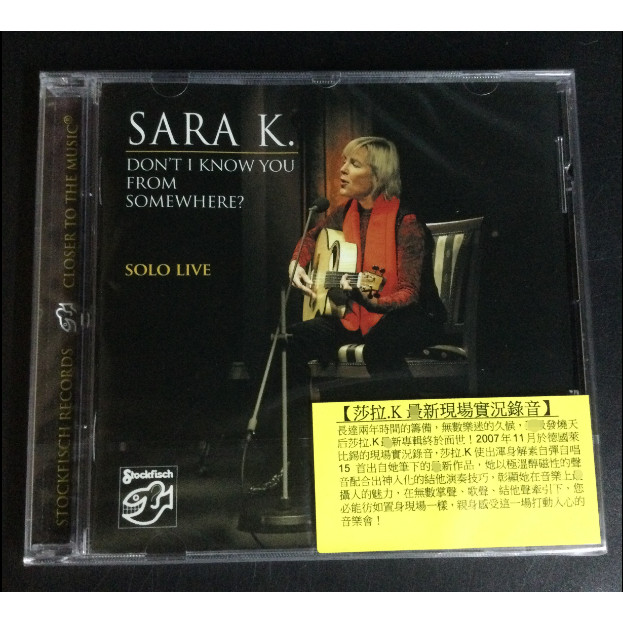 ที ปลาเสือ ศ35760552 Sara K-sara K Live Recording CD