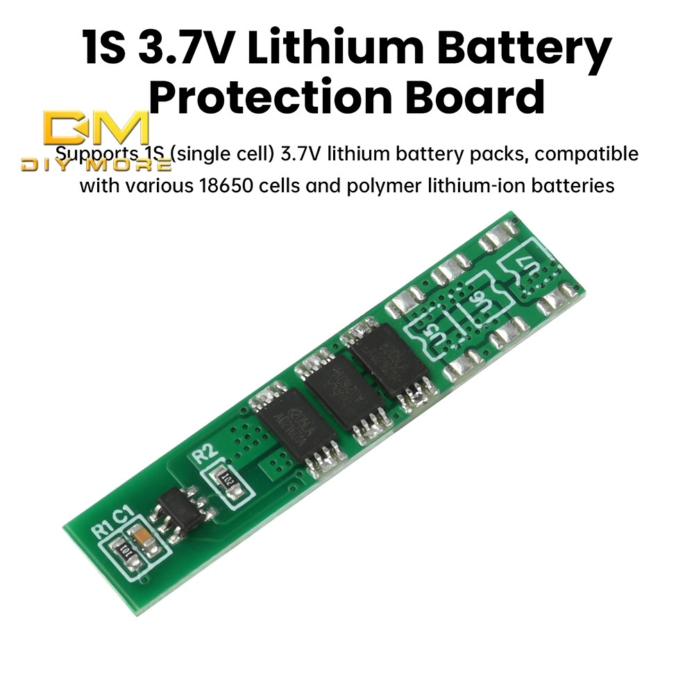 DIYMORE 1S 3.7V แบตเตอรี่ลิเธียมป้องกัน 3MOS 4MOS 6MOS 18650 Polymer Protection Board