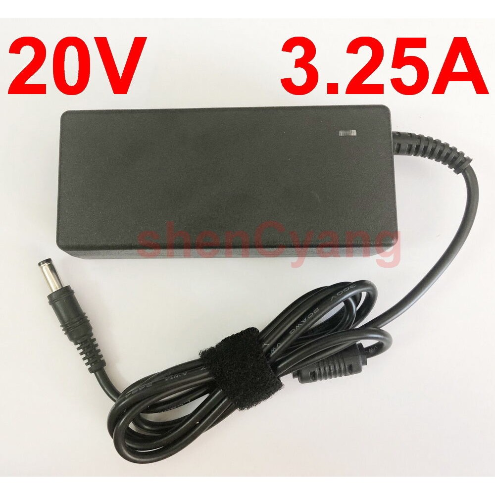 AC DC 20V 3.25A Power Adapter Charger 65W 3250mA สําหรับ Lenovo IBM G455 G460 G465 G470 G475 G480 G4